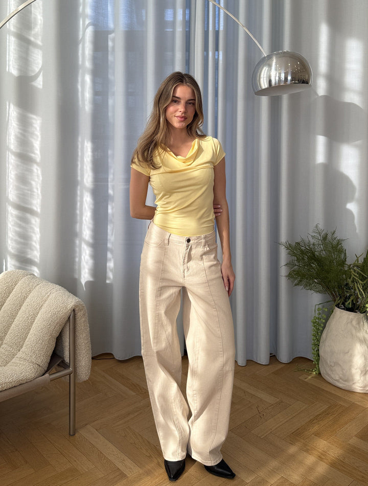 Modström - Himamd Drapy T-Shirt 59050 - 5000 - Jojoba T-shirts 