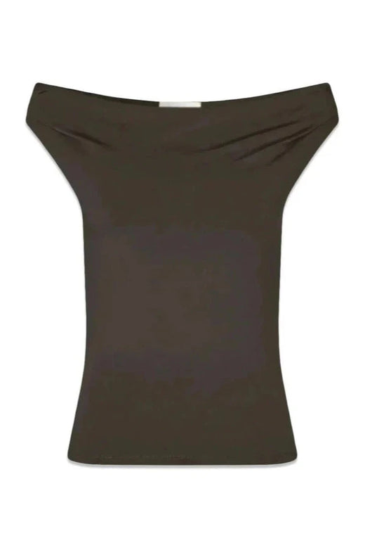 Modström - Himamd Off-Shoulder Top 57928 - 5508 - Seal Brown Toppe 