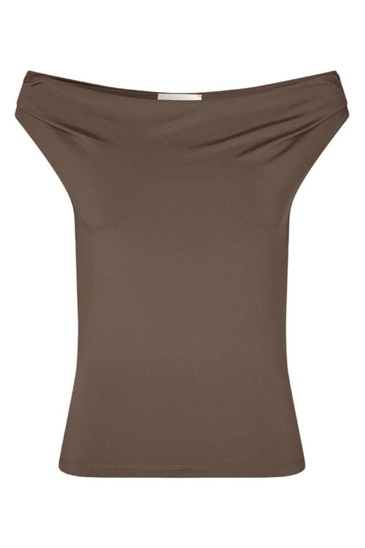 Modström - Himamd Off-Shoulder Top 57928 - 5584 - Chocolate Chip