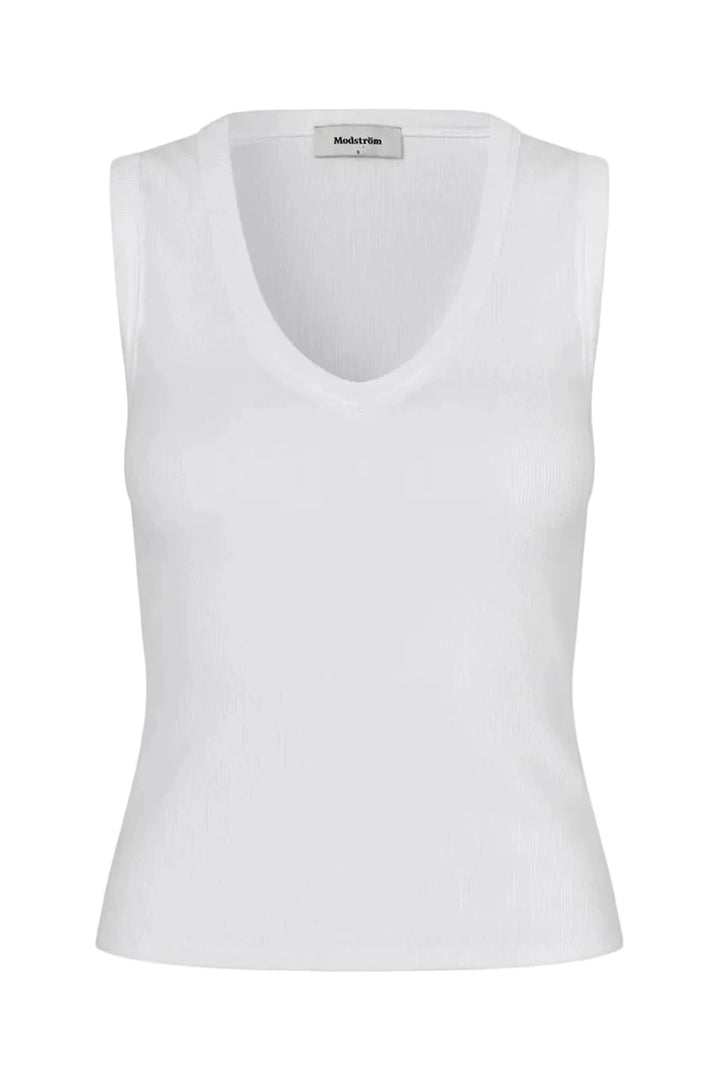 Modström - Igormd V-Neck Top 59651 - 7 - Off White Toppe 