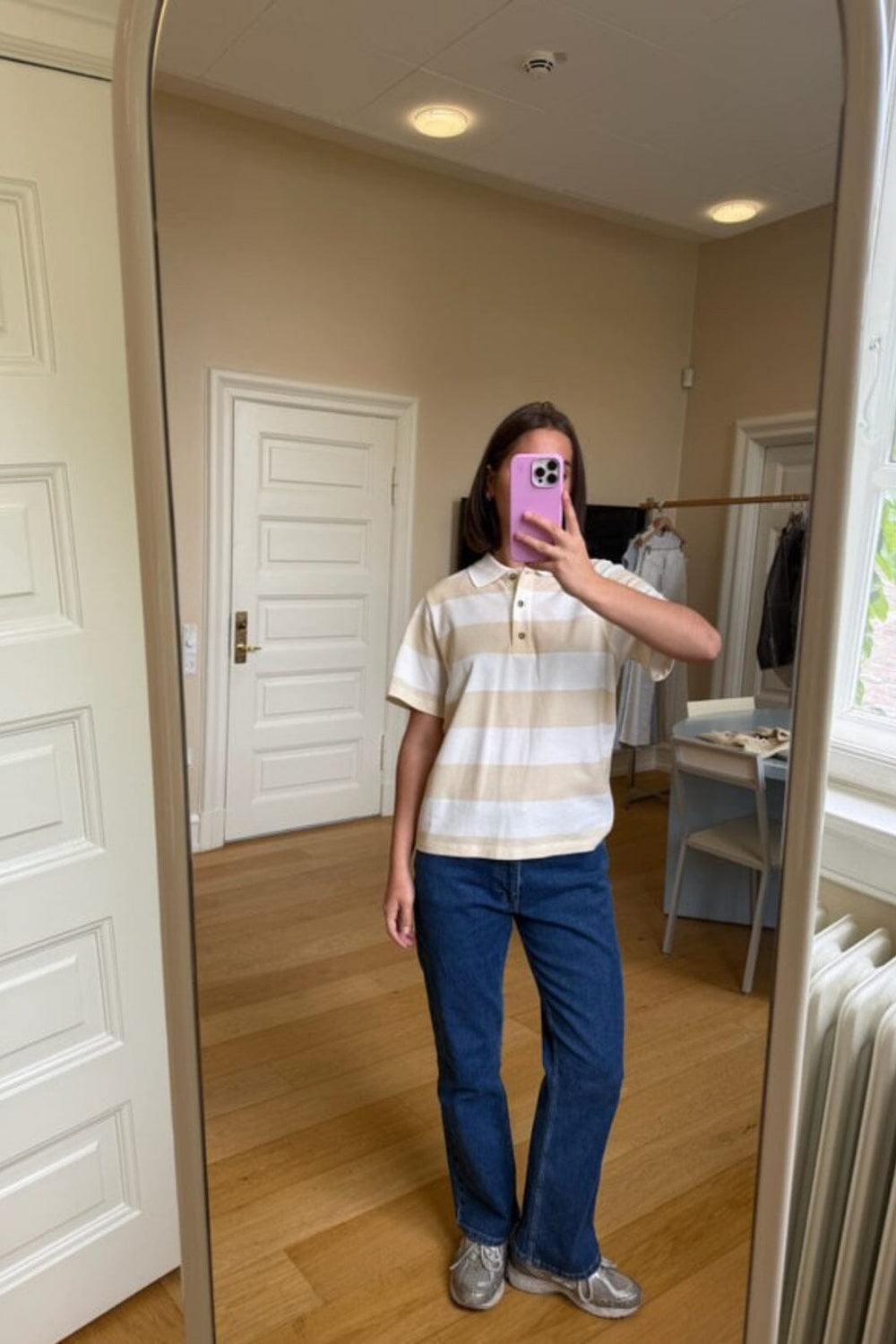 Modström - Nobumd Polo 58528 - 11827 - Beige Stripe T-shirts 