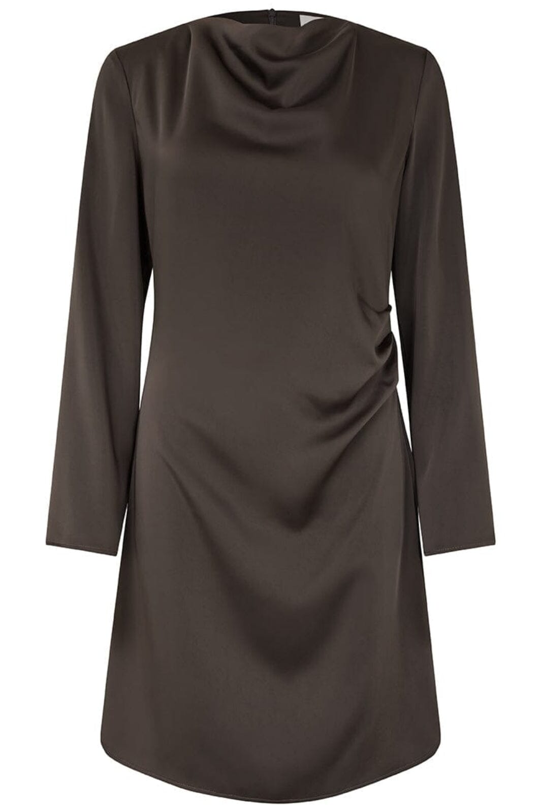 Modström - Tailormd Ls Short Dress 59089 - 5508 - Seal Brown Kjoler 
