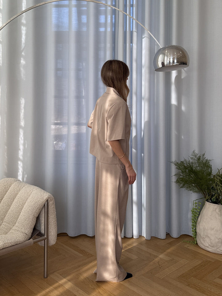 Modström - Tuesdaymd Ss Blazer 59118 - 105 - Beige Melange Blazere 