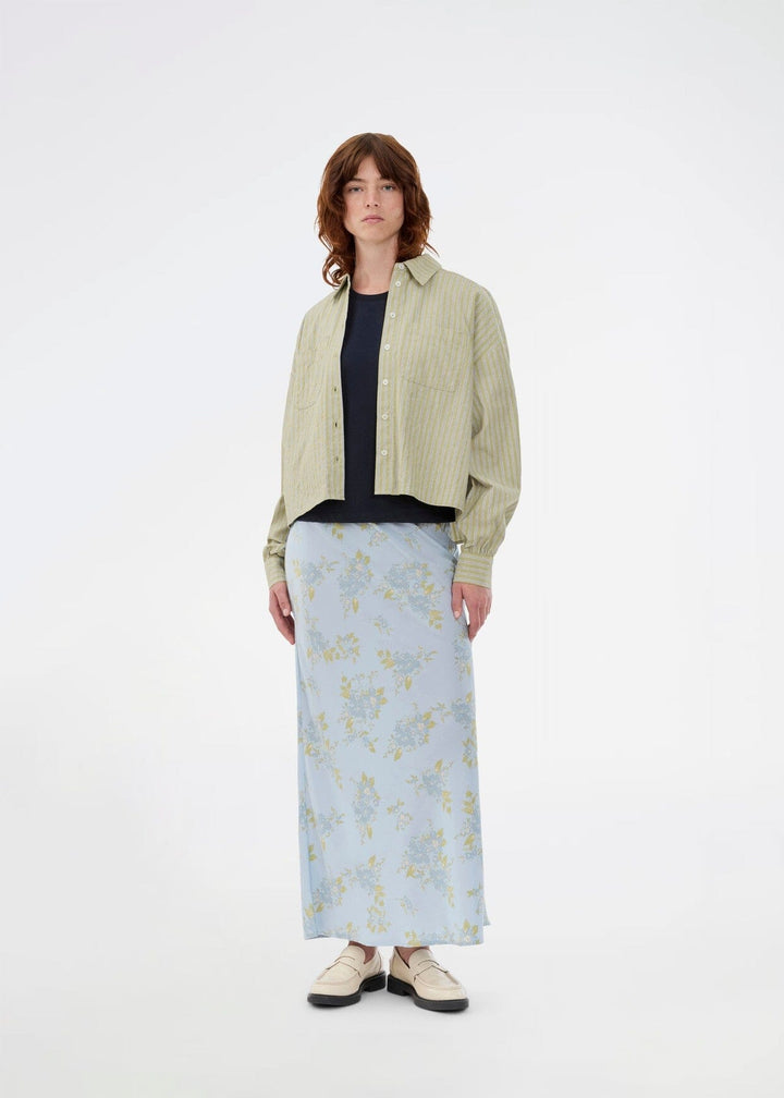 Modström - Umekomd Shirt 58972 - 11251 - Tarragon Stripe Skjorter 