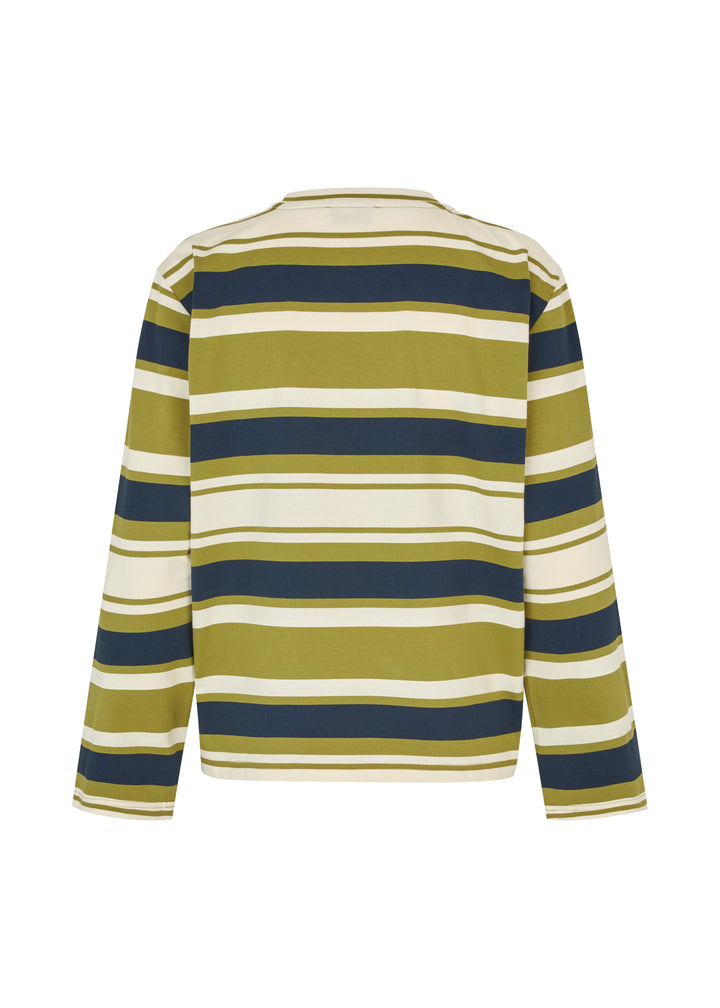 Modström - Urbanmd Stripe Ls T-Shirt 59040 - 11193 - Tarragon Navy Stripe T-shirts 