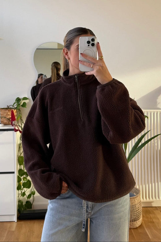 Modström - Urielmd Fleece 59130 - 5508 - Seal Brown Sweatshirts 