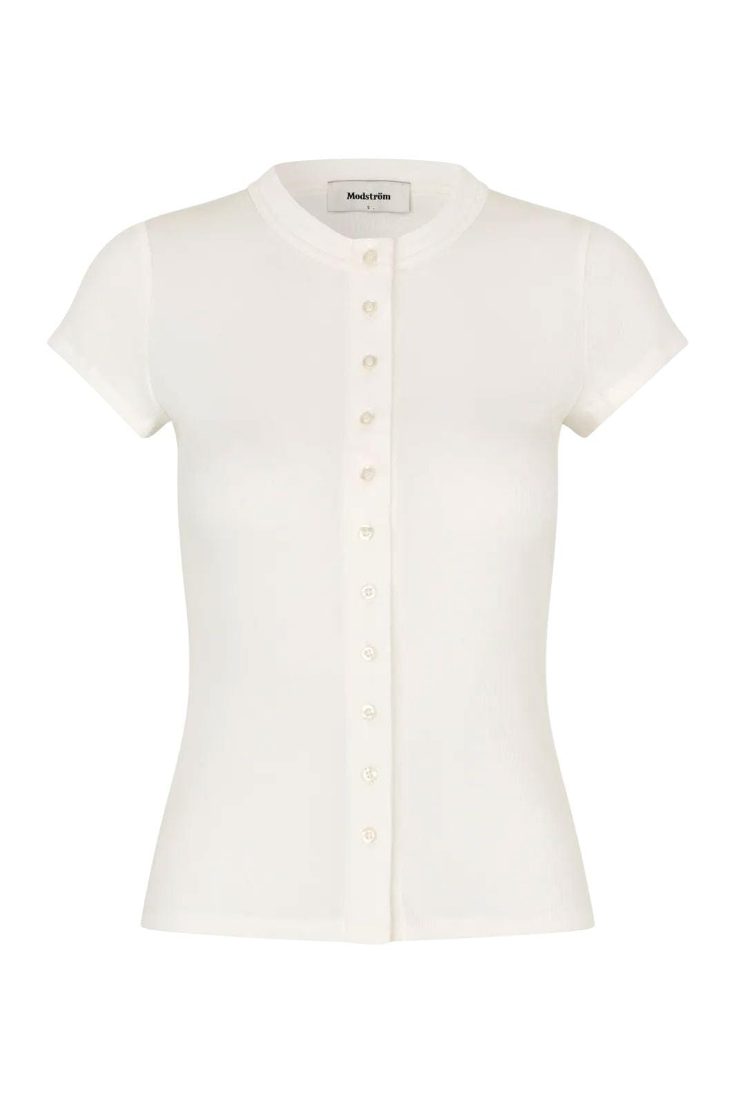 Modström - Vilsonmd T-Shirt 59005 - 4 - Soft White T-shirts 