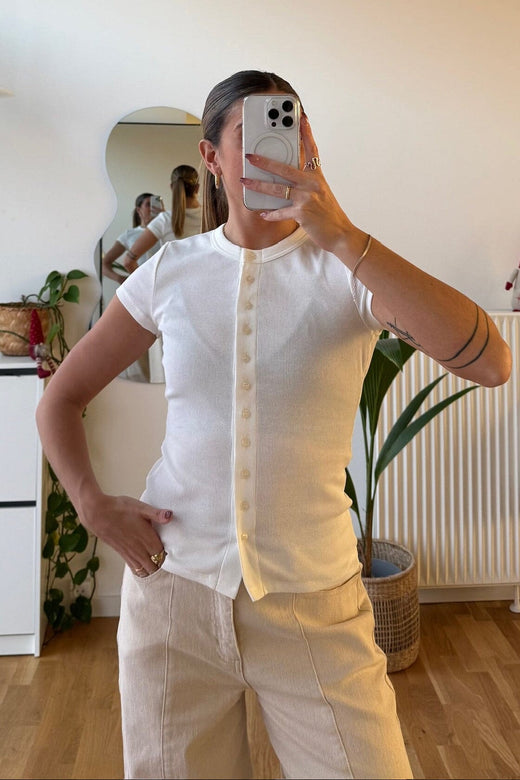 Modström - Vilsonmd T-Shirt 59005 - 4 - Soft White T-shirts 