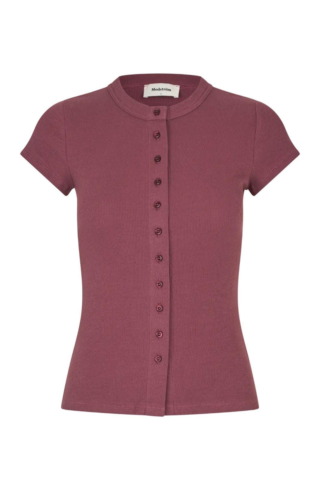 Modström - Vilsonmd T-Shirt 59005 - 8854 - Wineberry T-shirts 