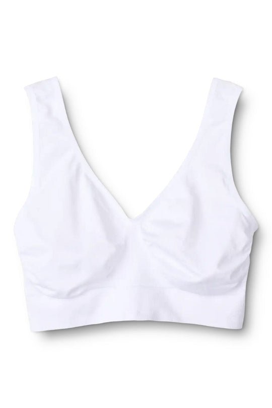 Molly&My Wardrobe - Luise Bra Top, Wide Straps 1010 - White
