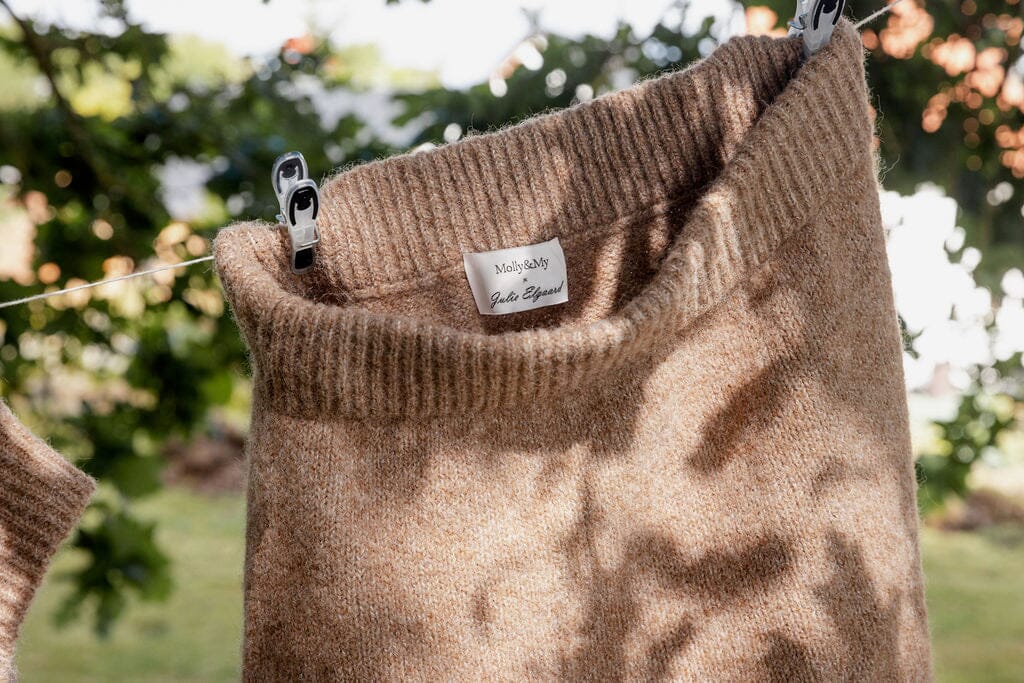 Molly&My x Julie Elgaard - Cilia Knit Skirt 170379 - 205 - Brown Melange Strikbluser 