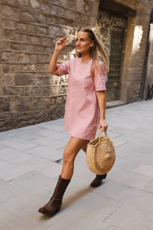 Molly&My x Julie Elsebeth - Lotte Dress - Dark Pink 