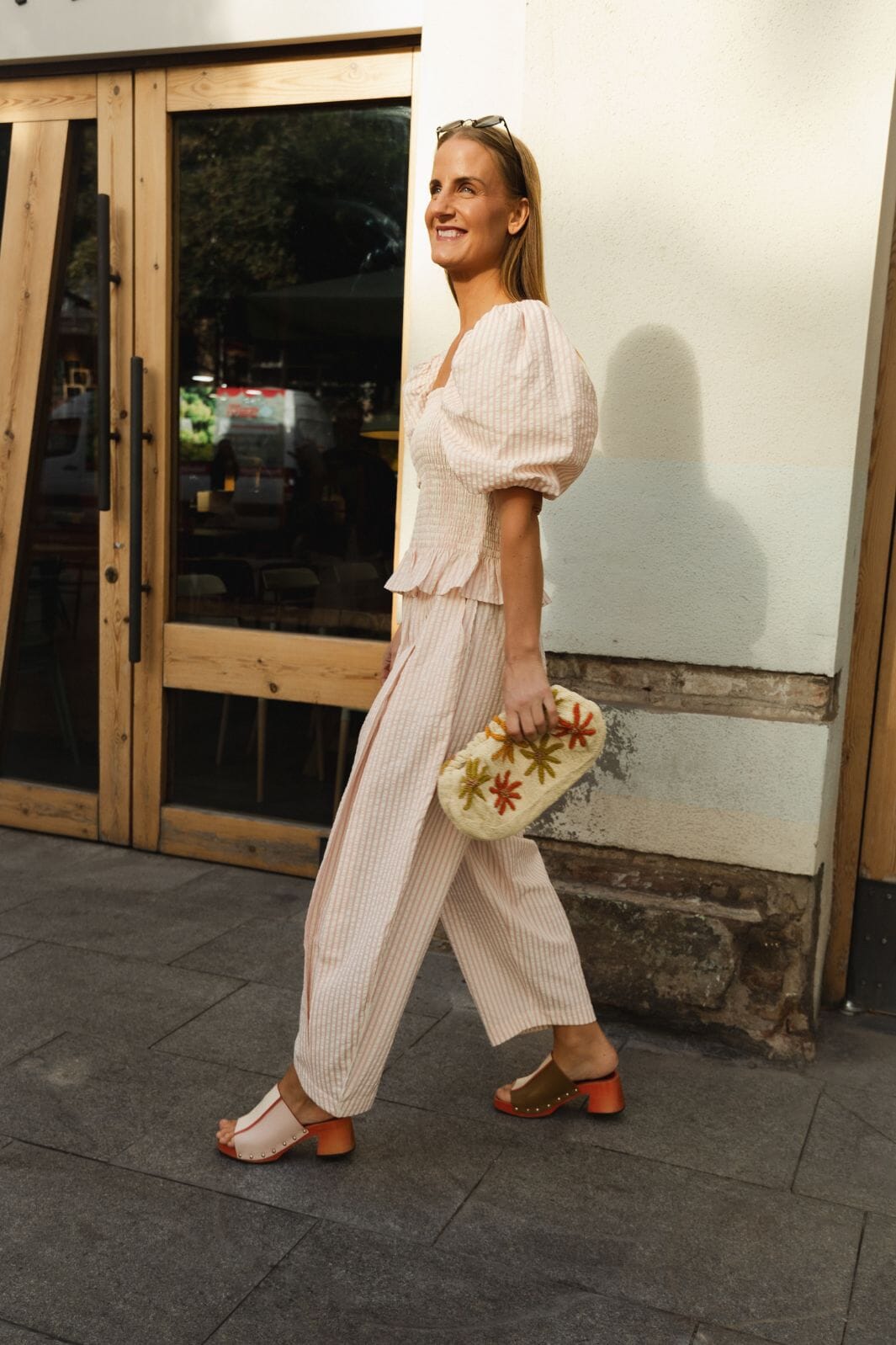 Molly&My x Julie Elsebeth - Rido Pants - Pink Stripe 