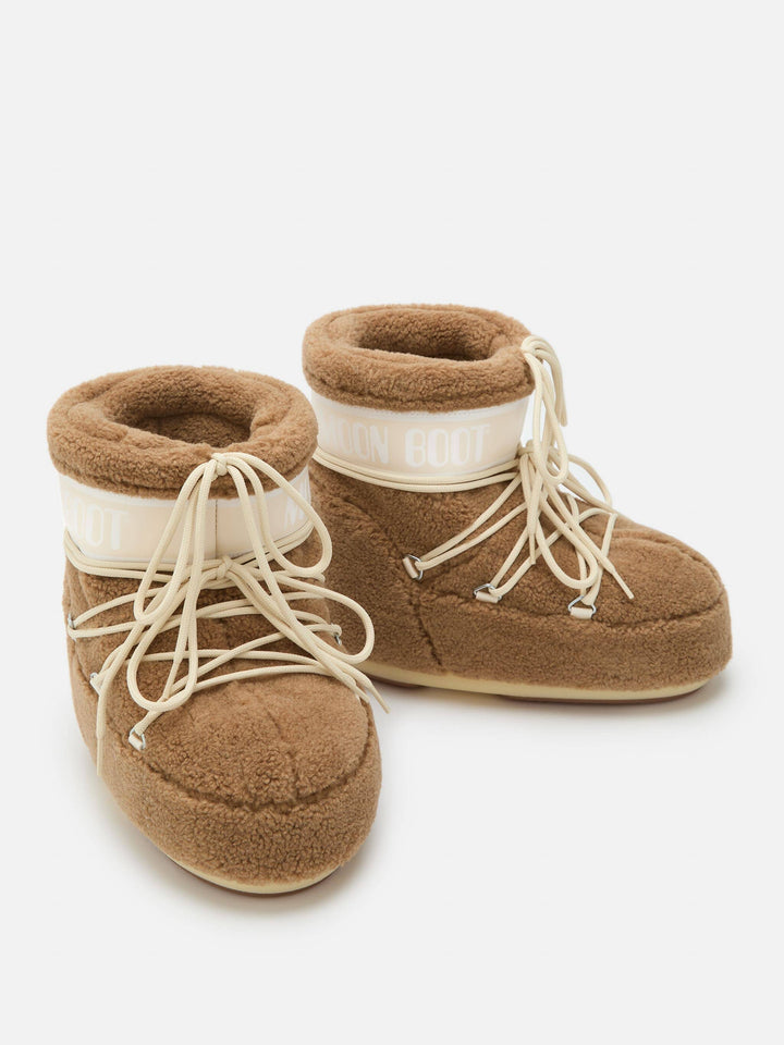 Moon Boot - Mb Icon Low Fleece Jr 80D1409700 - M047 Camel Støvler 