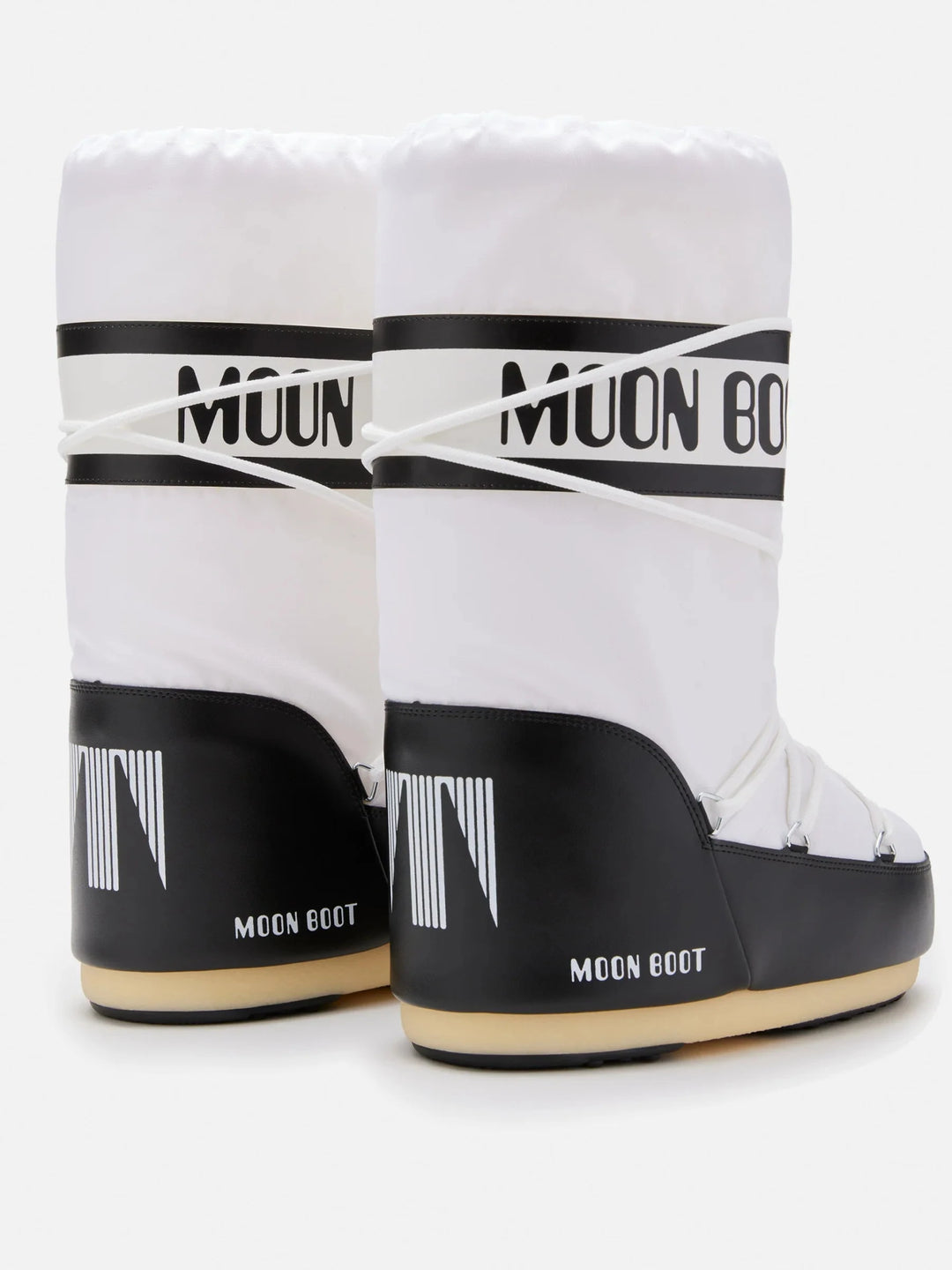 Moon Boot - Mb Icon Nylon Jr 80d1400440 - Na02black/White Støvler 
