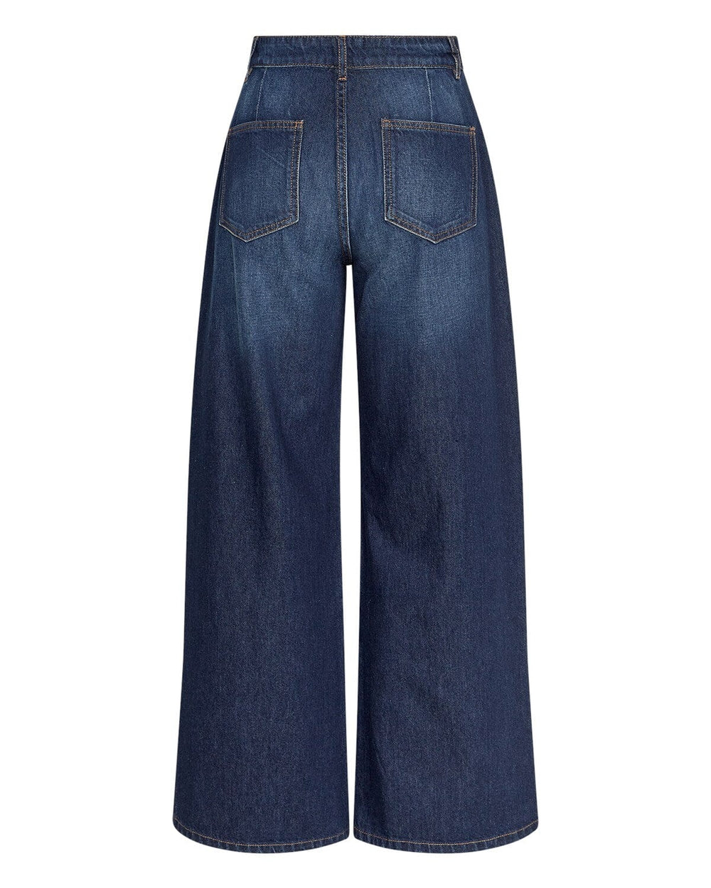 Moss Copenhagen - Mschadna Alena Pants 19715 - Dark Blue Wash Bukser 