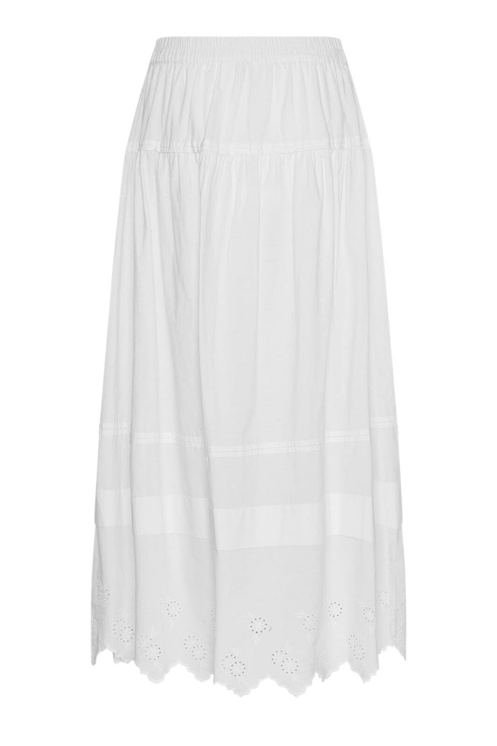 Moss Copenhagen - Mschethel Olisa Skirt 19016 - Bright White Nederdele 