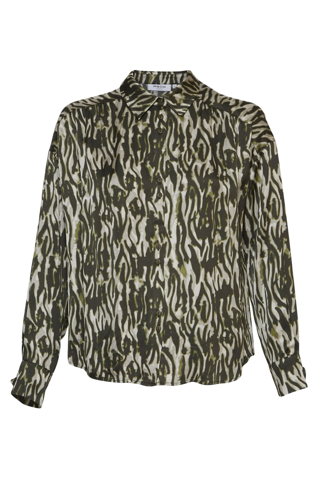 Moss Copenhagen - Mschjoceline Irida Shirt - Blk Sand Zebra Skjorter 