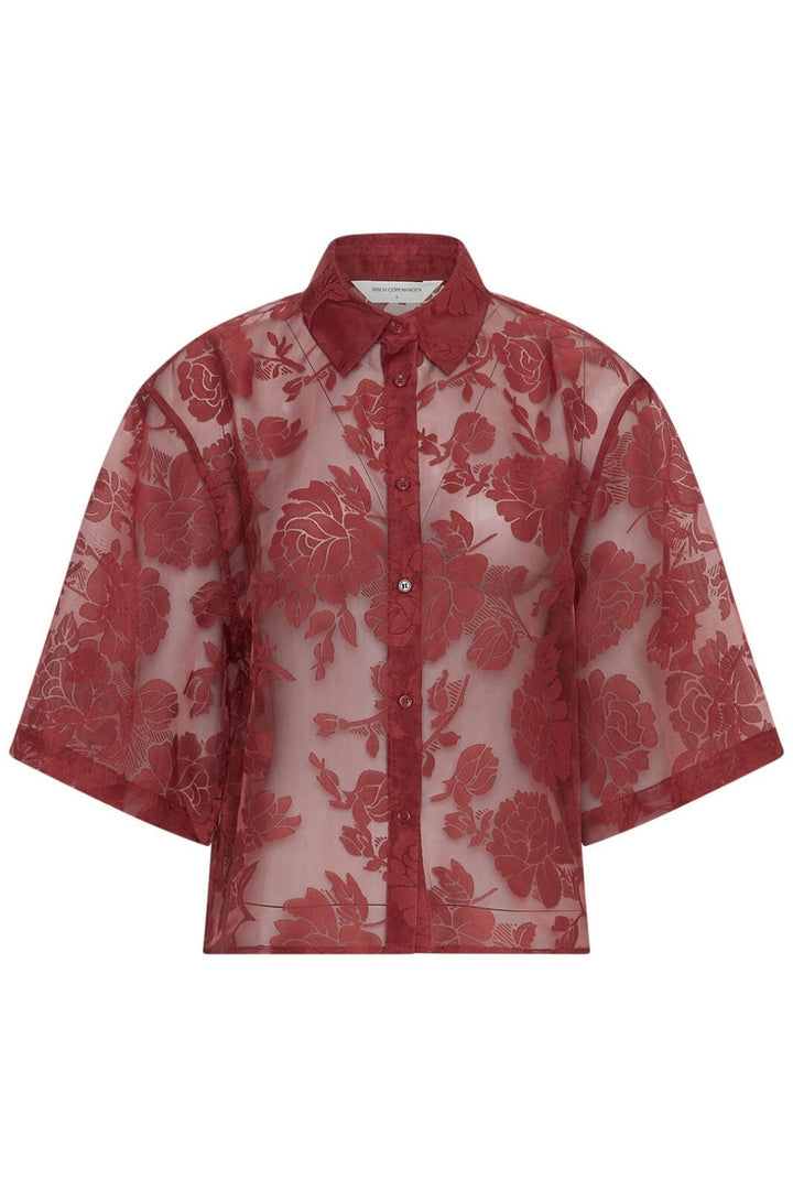 Moss Copenhagen - Mschlettiche 3/4 Shirt 19356 - Syrah