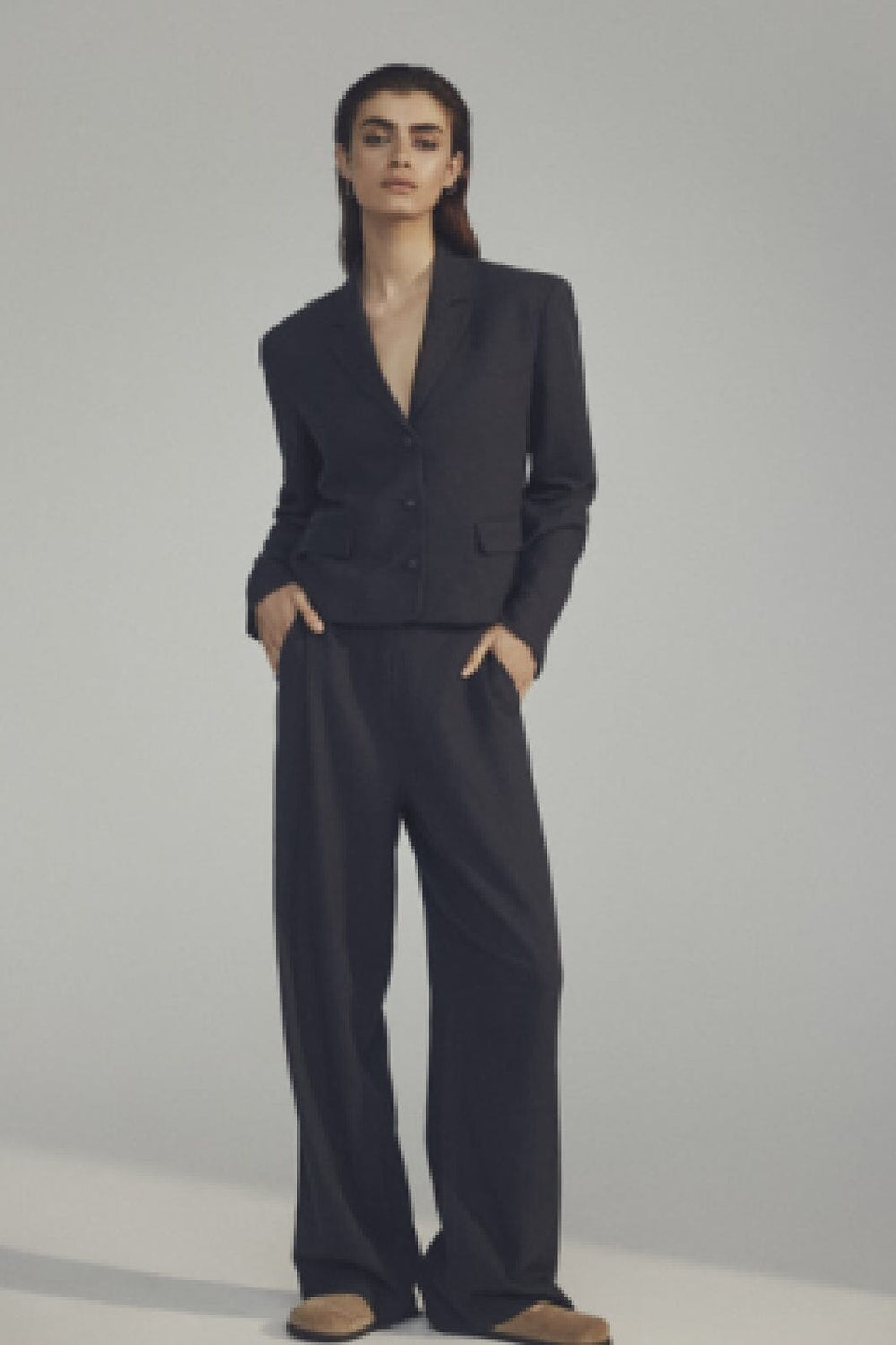Moss Copenhagen - Mschpennie Ginia Pants - Phantom Bukser 
