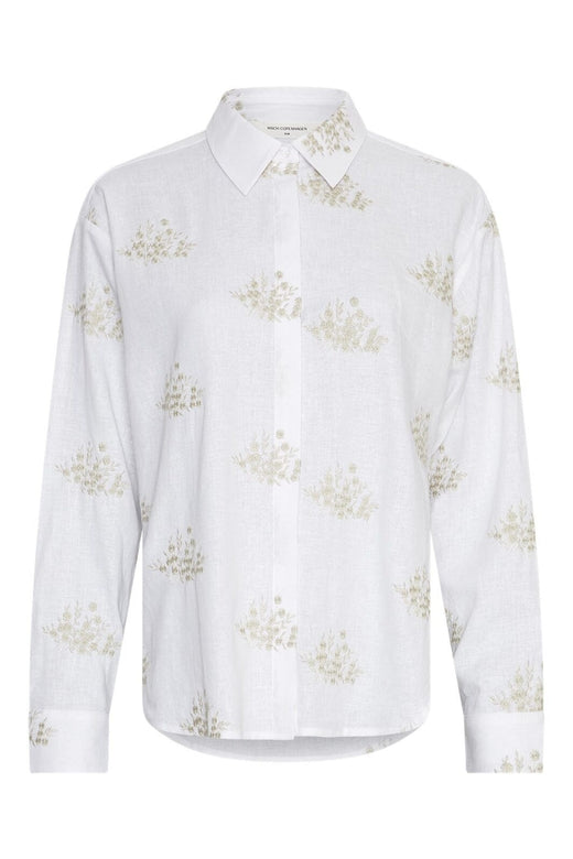 Moss Copenhagen - Mschryan Conella Shirt Emb 19421 - B Wht Peyot Flw