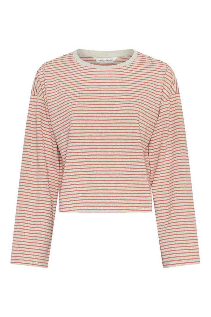 MSCH Copenhagen - Mschkrestiane Pullover Stp 19620 - Oatmeal F Rose Bluser 