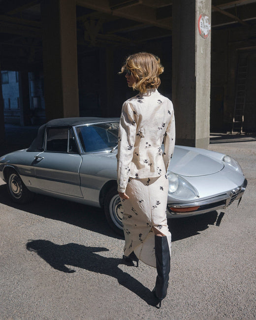 MSCH Copenhagen - Mschrianne Skirt 19632 - Oatmeal Flower Nederdele 