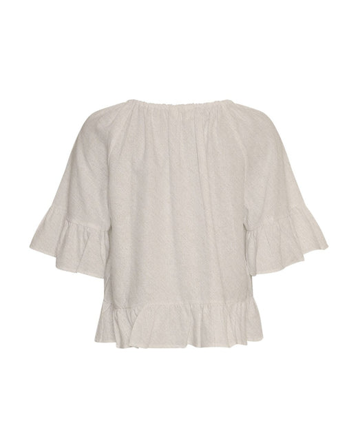 MSCH Copenhagen - Mschviana Ginia 2/4 Top 19893 - Sand Melange Bluser 