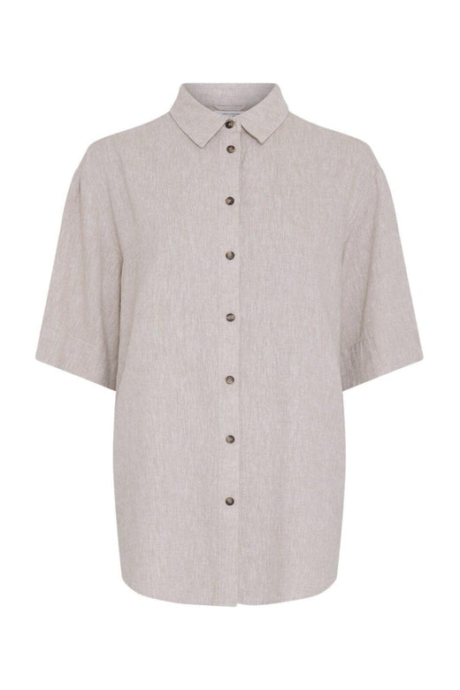 MSCH Copenhagen - Mschviana Ginia 3/4 Shirt 19654 - Sand Melange Skjorter 