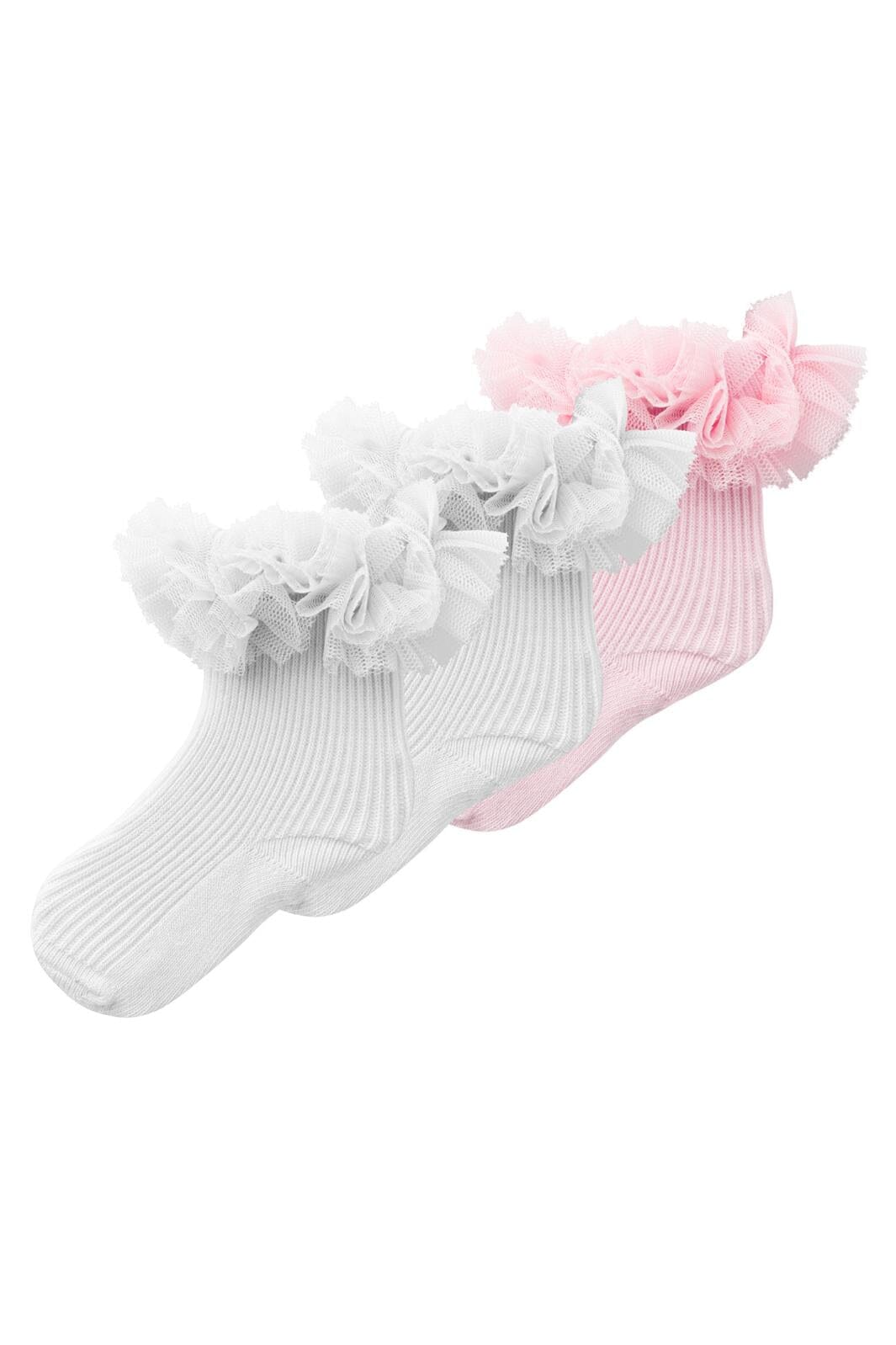 Name It - Nbffullu Sock - 4528269 Parfait Pink Bright White