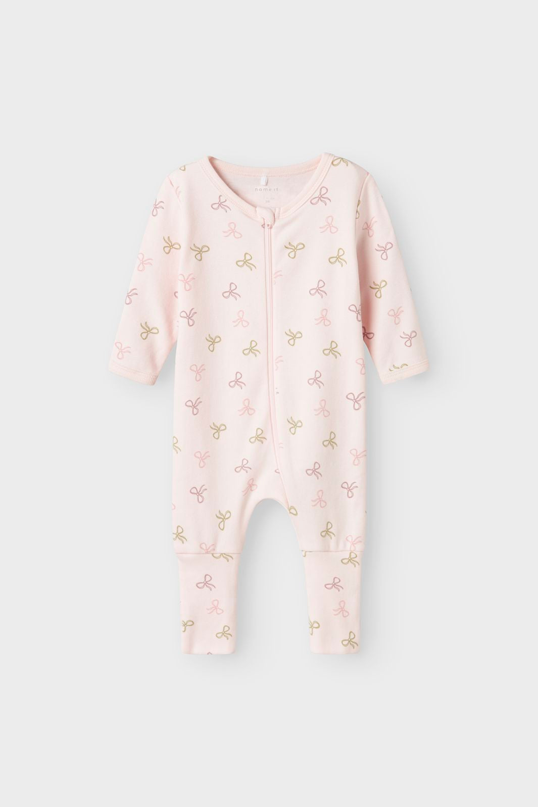 Name It - Nbfnightsuit Zip Ff Pink Bow - 4737074 Barely Pink