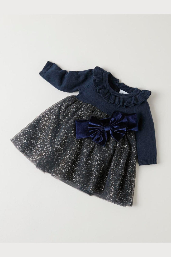 Name It - Nbfrolia Ls Knit Dress - 4874545 Navy Blazer