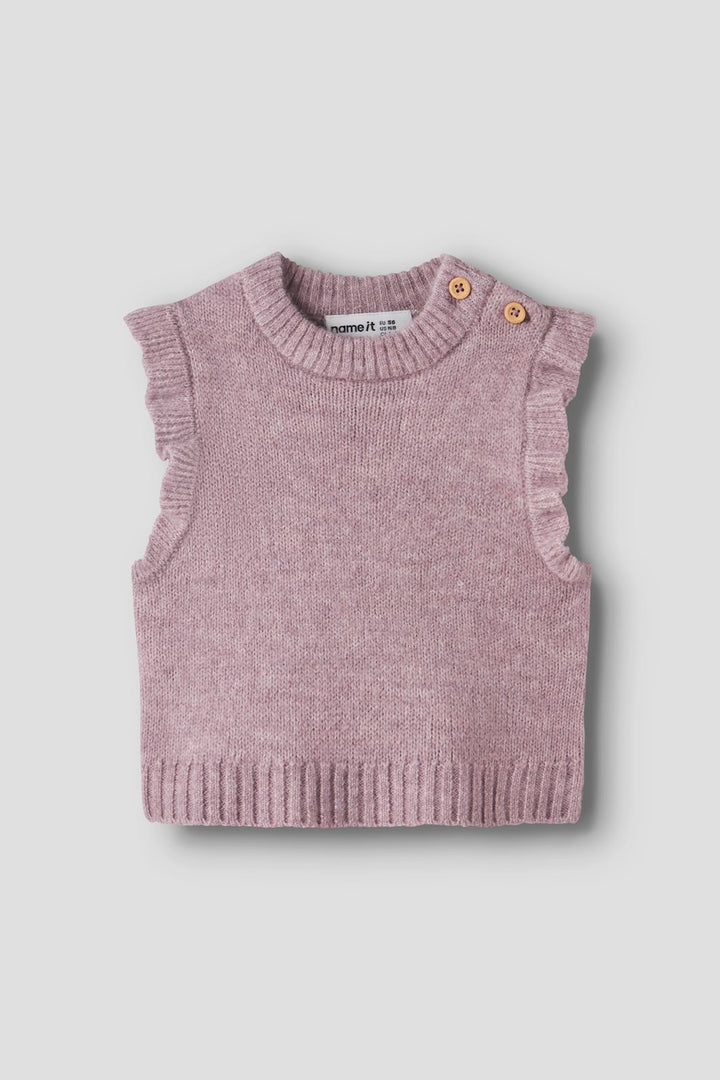 Name It - Nbfrosely Knit Slipover - 5115940 Mauve Shadows