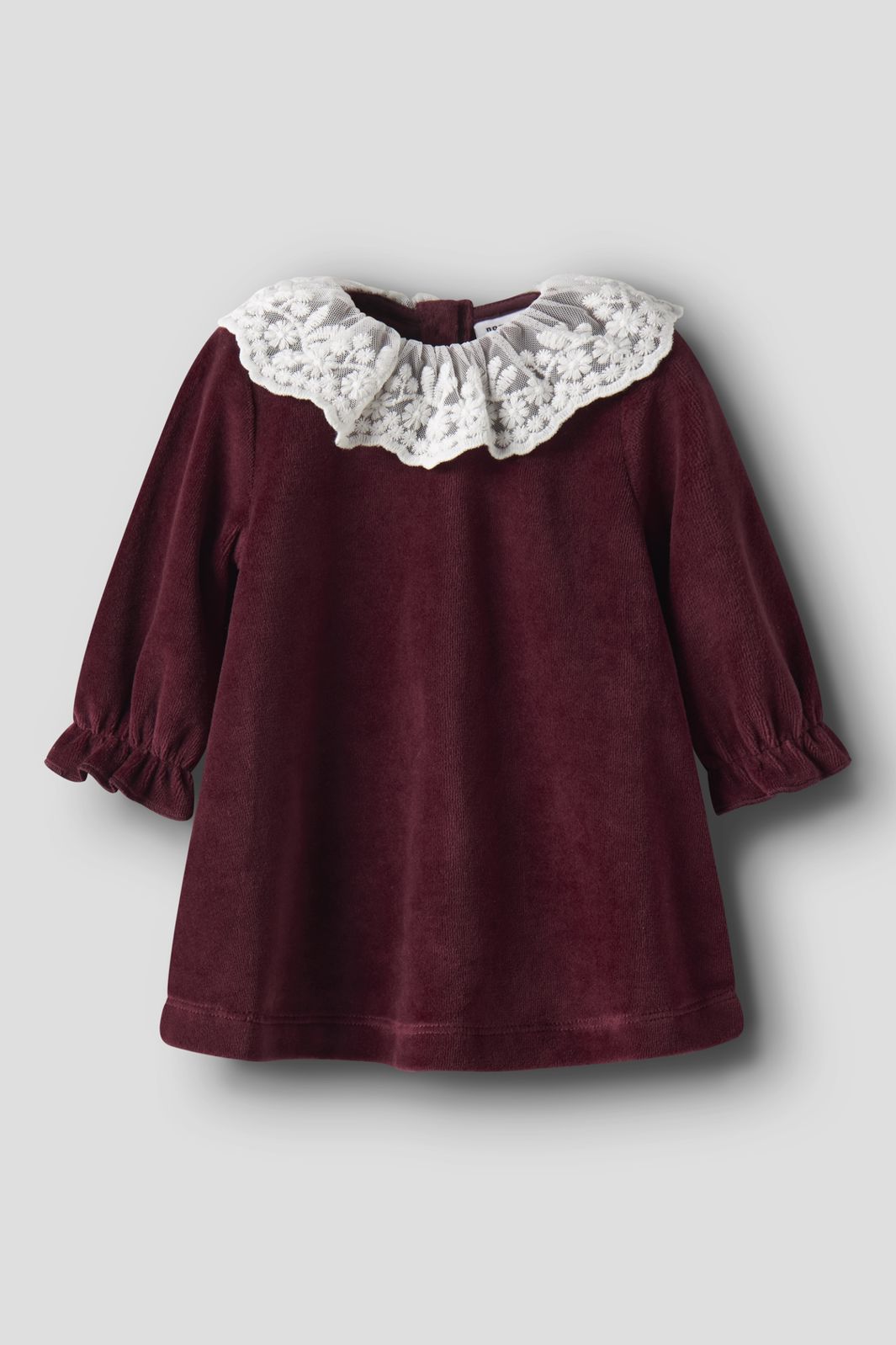Name It - Nbfroxy Ls Vel Dress - 4873980 Burgundy