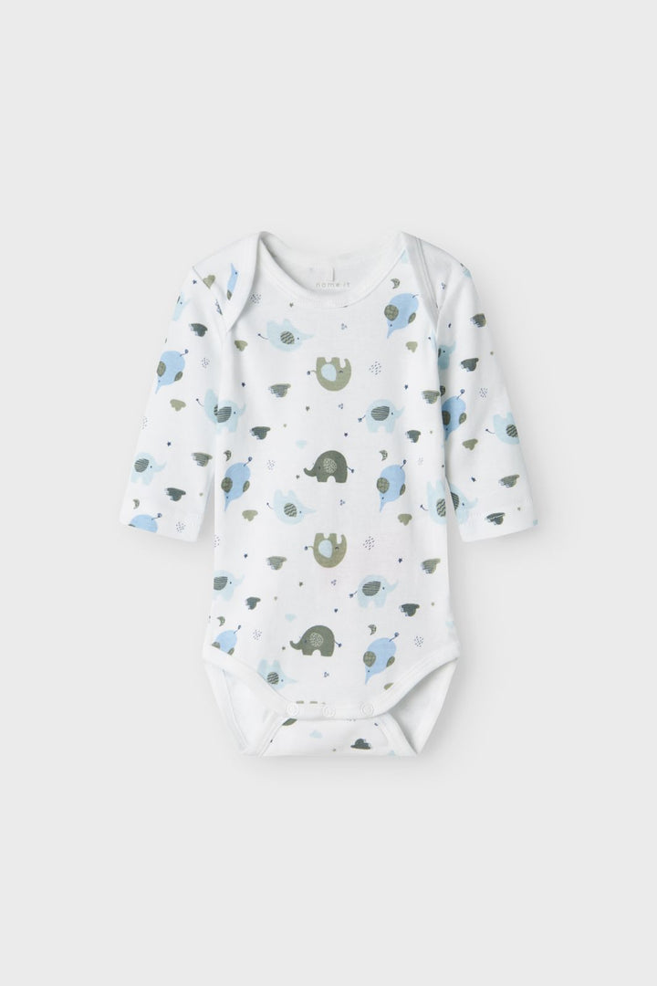 Name It - Nbmbody Ls Baby Elephant - 4585408 Baby Blue