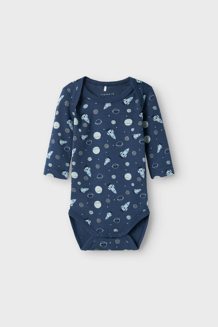 Name It - Nbmbody Ls Dark Space - 4585418 Dark Denim