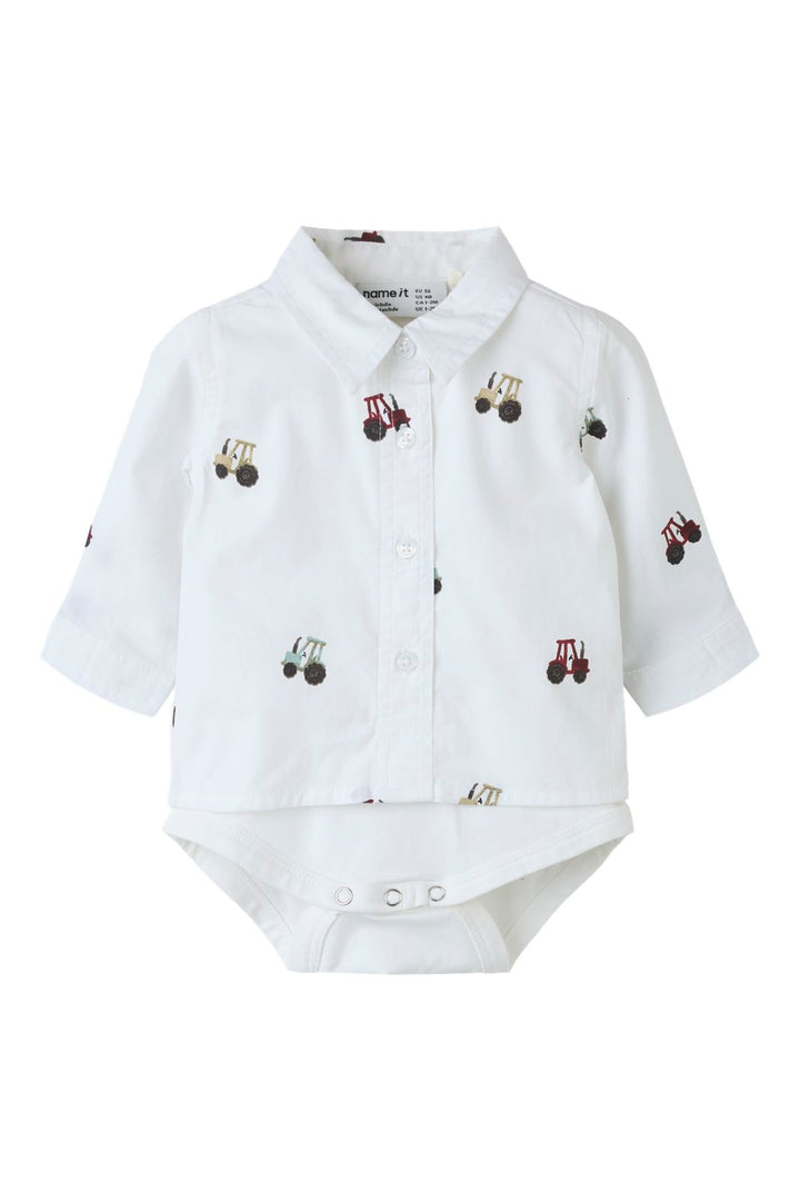 Name It - Nbmractor Ls Bodyshirt - 5151376 Bright White