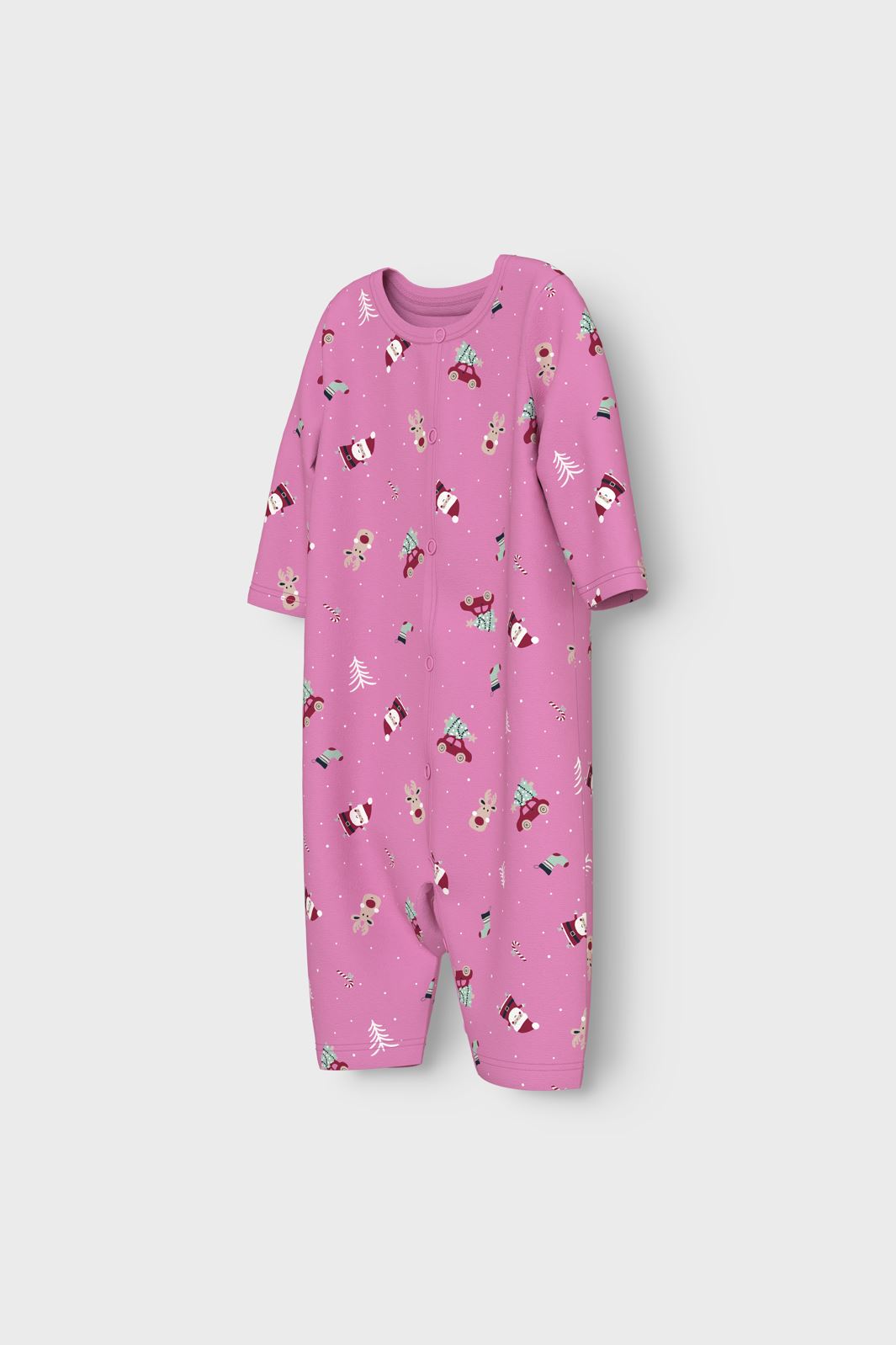 Name It - Nbnvismas Ls Nightsuit - 4668316 Fuchsia Pink Christmas Elements