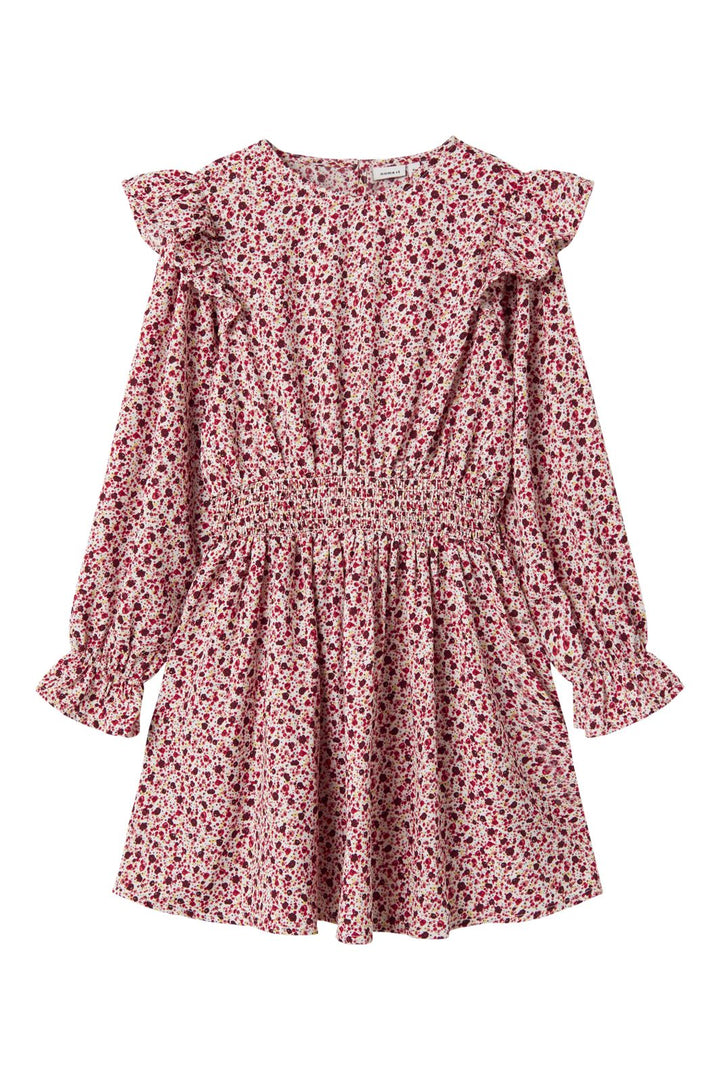 Name It - Nkfkanva Ls Dress - 4784356 Bright White Flower
