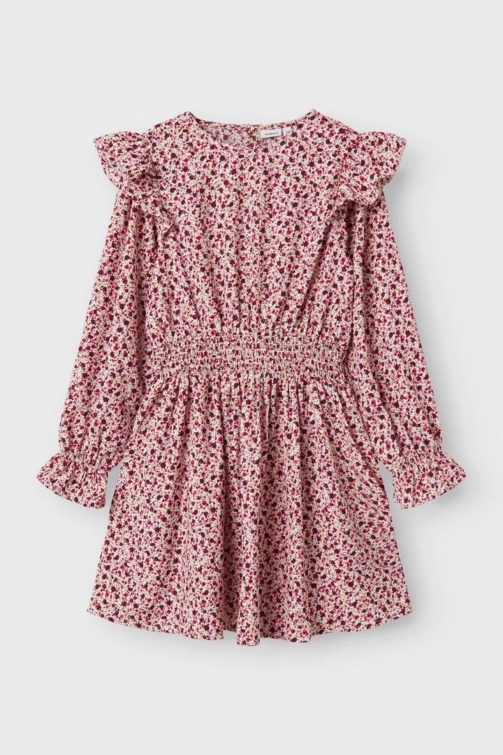 Name It - Nkfkanva Ls Dress - 4784356 Bright White Flower