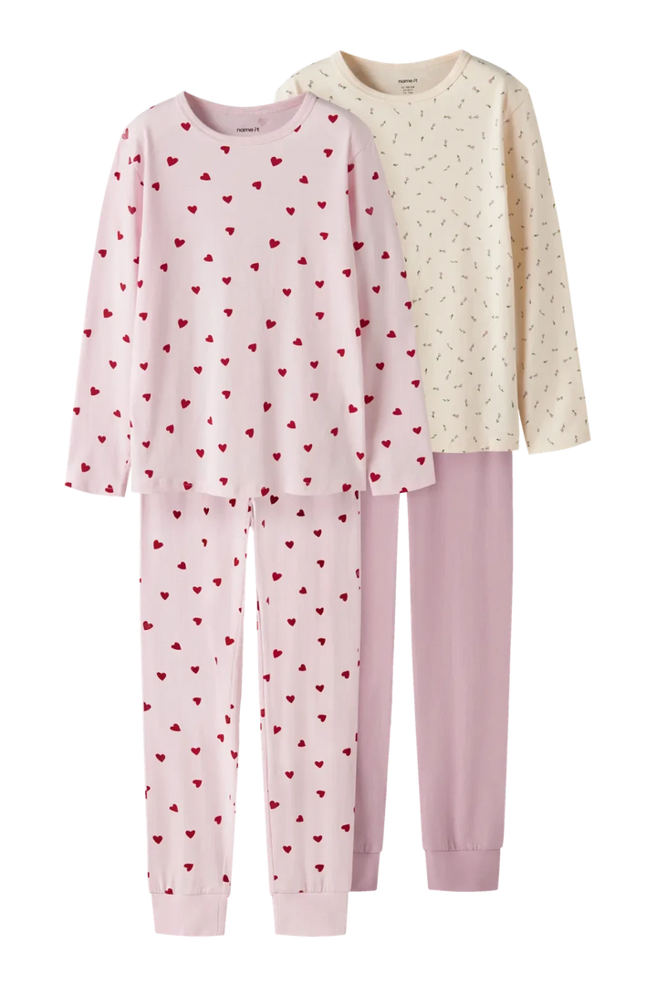 Name It - Nkfnightset - 4977962 Ballerina Heart And Flower Aop Nattøj 