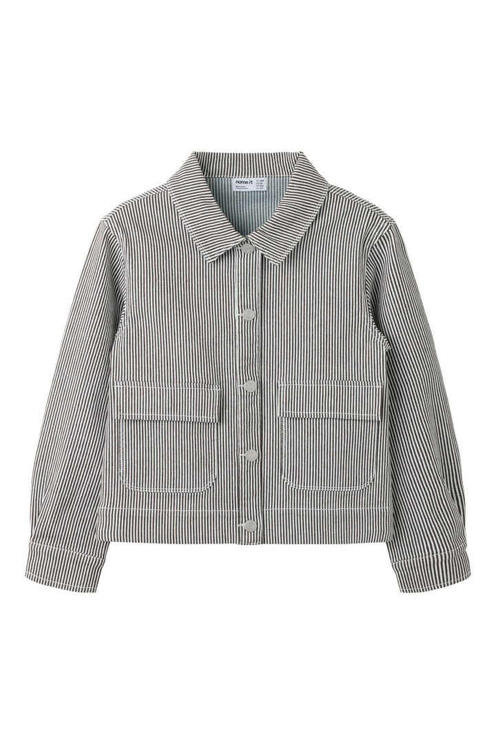 Name It - Nkfnola Stripe Jacket 2299-Yf - 5142209 White Delicioso