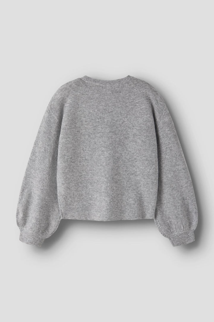 Name It - Nkfrima Ls Knit Card - 5116102 Grey Melange