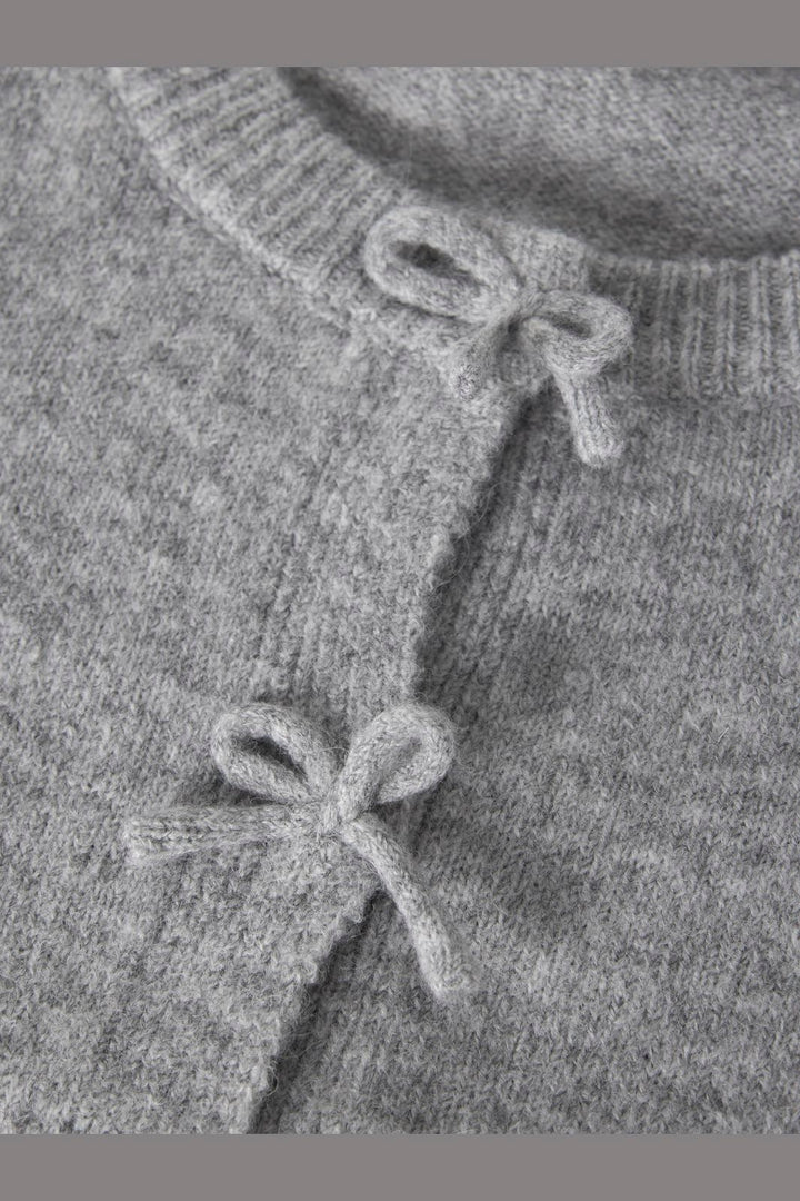 Name It - Nkfrima Ls Knit Card - 5116102 Grey Melange