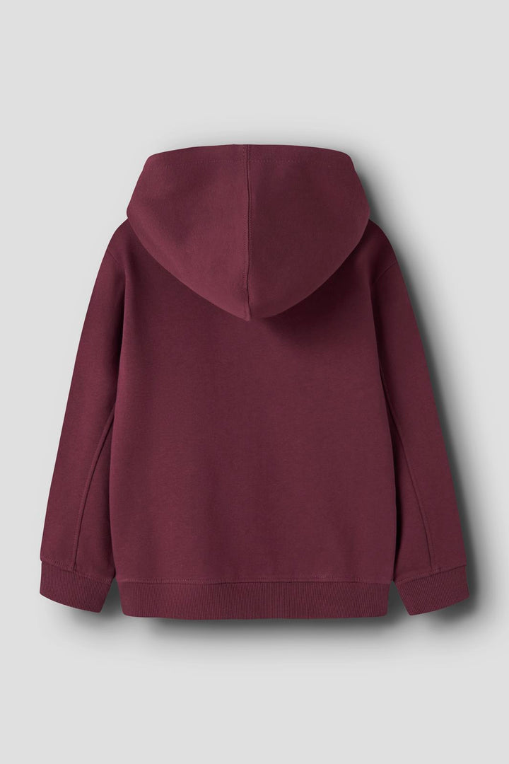 Name It - Nkfrycca Ls Nreg Sweat Wh Box - 4958709 Burgundy