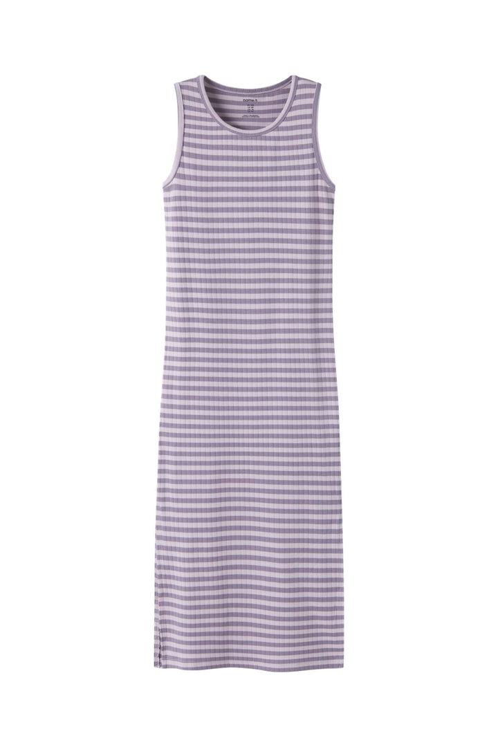 Name It - Nkfsuraja Sl Maxi Dress - 5018412 Lavender Fog W. Lavender Gray