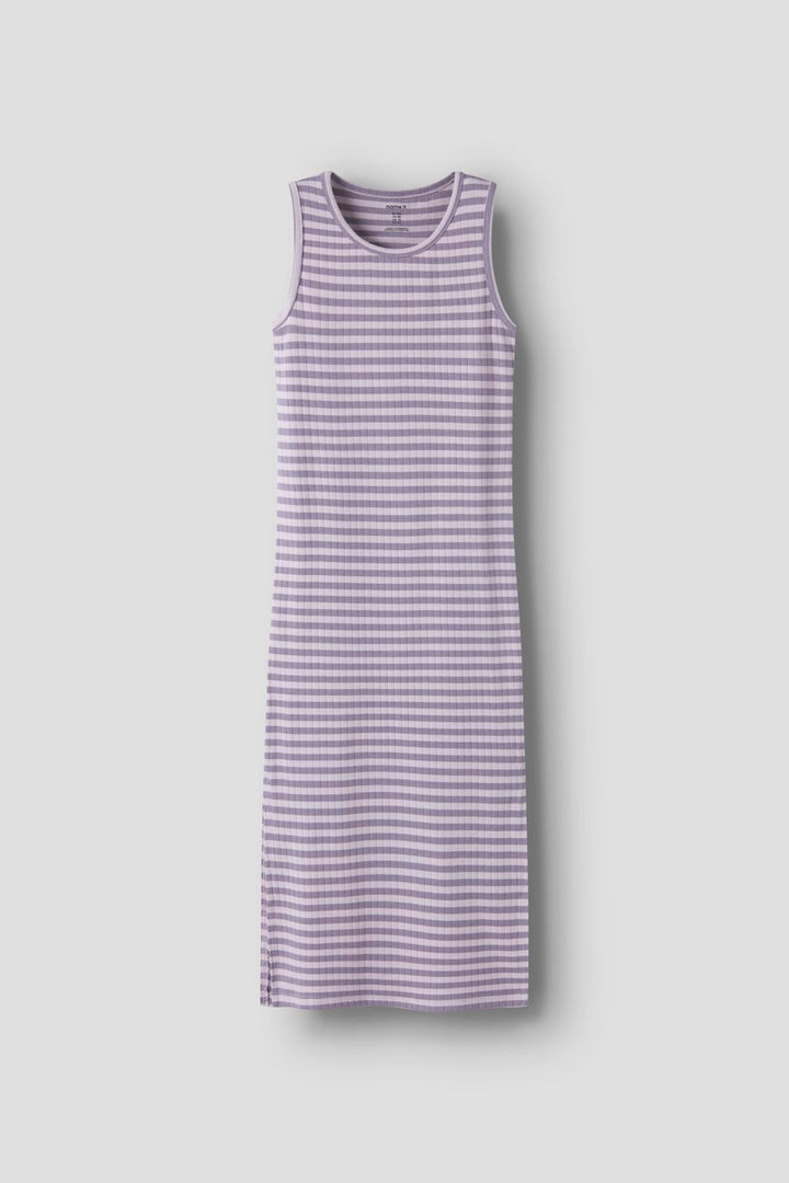 Name It - Nkfsuraja Sl Maxi Dress - 5018412 Lavender Fog W. Lavender Gray