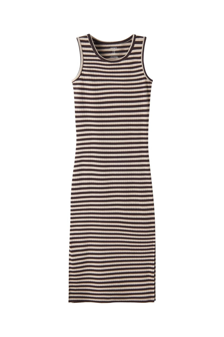 Name It - Nkfsuraja Sl Maxi Dress - 5043791 Black Coffee W. Peyote