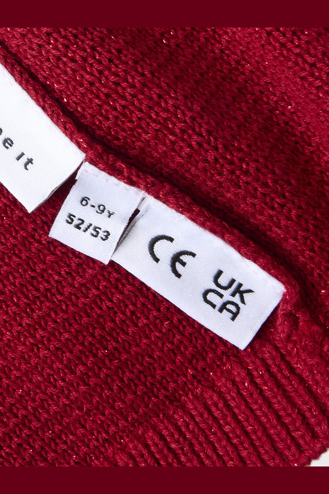 Name It - Nknrinjaha Knit Hat - 4705287 Jester Red W. Red Lurex