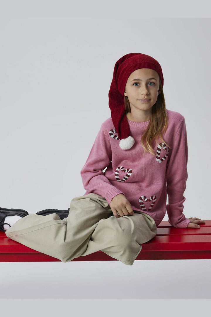 Name It - Nknrinjaha Knit Hat - 4705287 Jester Red W. Red Lurex